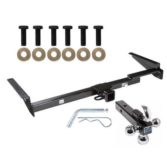 Trailer Tow Hitch Receiver For 99-03 Lexus RX300 01-03 Toyota Highlander w/Tri-Ball Triple Ball 1-7/8" 2" 2-5/16"