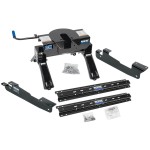 Reese Outboard Quick Install Rail Kit and 20K 5th Wheel Hitch For 04-14 F150 Custom Fit No Drill Base Rails For 5th Wheel and Trailer Fifth