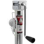 Bulldog 7K Pipe Mount Swivel Trailer Jack, Sidewind, Zinc Coated for Corrosion Resistance