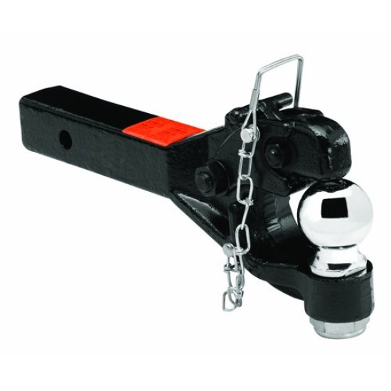 Draw-Tite 12,000 Lbs 2" Receiver Mount 12K Pintle Hook w/ 2-5/16" Trailer Tow Hitch Ball Heavy Duty