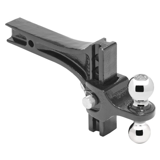 Adjustable Dual Ball Mount Draw-Bar System 2" Sq. Shank 2" Tow Ball 10000 lbs 2-5/16" Ball 14000 lbs 