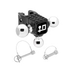 Reese Rotating Triple Trailer Hitch Ball Mount Head Unit Only w/ Step 1-7/8” (2K rating), 2” (10K GTW), and 2-5/16” (14K GTW) Hitch balls