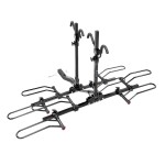 Pro Series Q-Slot 4 Bike Rack Carrier Rear Hitch Mount 2 Inch Rail Rack Platform Style Truck SUV Adult or Child