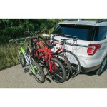 Pro Series Q-Slot 4 Bike Rack Carrier Rear Hitch Mount 2 Inch Rail Rack Platform Style Truck SUV Adult or Child