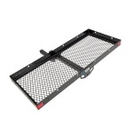 Reese Folding 20"x48" 500 lbs Folding Cargo Carrier Basket Rack Fits 2" Trailer Tow Hitch Receiver Storage Luggage Tray Box Shelf