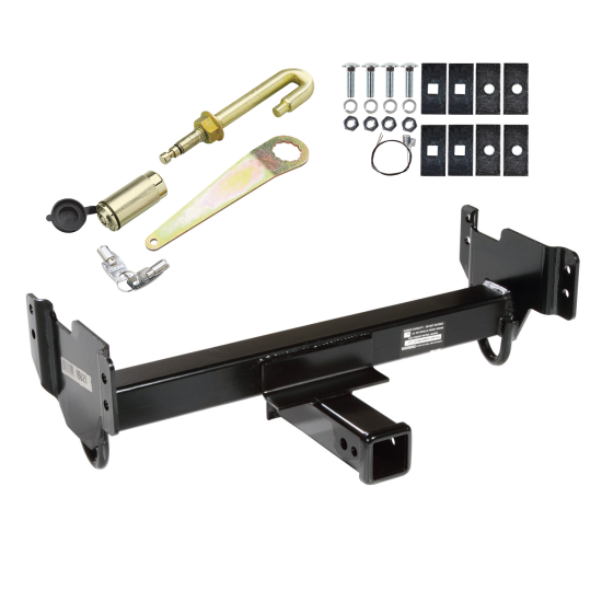 Front Mount Trailer Tow Hitch For 97-04 Ford F150 97-02 Expedition Lincoln Navigator F250 w/ J-Pin Anti-Rattle Lock