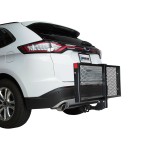 Reese Folding 20"x48" 500 lbs Folding Cargo Carrier Basket Rack Fits 2" Trailer Tow Hitch Receiver Storage Luggage Tray Box Shelf