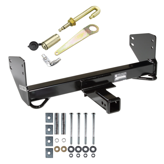 Front Mount Trailer Tow Hitch For 04-08 Ford F150 06-08 Lincoln Mark LT w/ J-Pin Anti-Rattle Lock