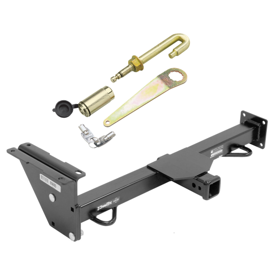 Front Mount Trailer Tow Hitch For Trailer Hitch For 09-15 Nissan Titan 4WD w/ J-Pin Anti-Rattle Lock