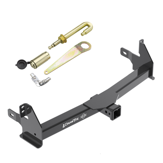 Front Mount Trailer Tow Hitch For 14-21 Toyota 4Runner Except Limited w/ J-Pin Anti-Rattle Lock