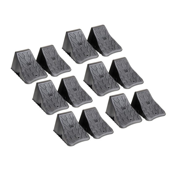 12 Pack Trailer Tire Chocks Rubber 