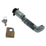 Reese Chrome Trailer Tow Hitch Receiver Pin and Coupler Tongue Combo Lock w/ 2 Keys For Use with Class 1 2 3 and 4 Hitches