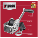 Reese Towpower Trailer Winch 600 lbs Capacity 15 ft Strap Clear Zinc Finish