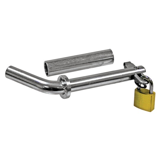 Reese Trailer Hitch Bent Pin w/ Brass Padlock Tongue Tow Receiver 1/2" and 5/8" For 2" and 1-1/4" Receivers