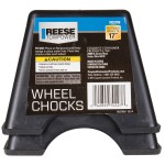 Reese 2-Pack Trailer Wheel Chock Combo Reduces Trailer Roll Fits Most Wheels