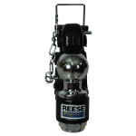 Reese Trailer Tow Hitch Ball Mount W/ 12K Pintle Hook Fits 2" Tow Receiver 7K Ball Rating 2,400 lbs Tongue Weight Chrome