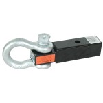 Reese 8K Tow Ring Mount Shackle Fits 2" Trailer Hitch Receiver Accepts Rope or Chain Heavy Duty