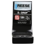 Reese 13K Class V Draw-Bar Ball Mount Fits Class V 2-1/2" Receiver Trailer Tow Hitch 5" Drop 3-1/2" Rise 10" Long 1-1/4" Ball Hole