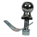 Reese 1-7/8" 2,000 lbs Trailer Hitch Tow Ball 3/4" Shank Diameter x 2-3/8" Shank Length Solid Steel Chrome