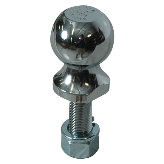 Reese 2" 3,500 lbs Trailer Hitch Tow Ball 3/4" Shank Diameter x 2-3/8" Shank Length Solid Steel Chrome