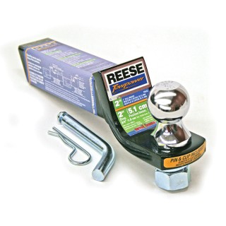 Reese Interlock Class 3 Trailer Tow Starter Kit 2" Drop 3/4" Rise w/ 1-7/8 Inch Chrome Towing Ball 6,000 Lbs Fits 2" Hitch Opening