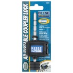 Reese Adjustable Trailer Tow Hitch Coupler Tongue Lock Fits  Most Couplers w/ 2 Keys 3/16" Pin Diameter Easy Access Adjusts from 5/8" to 3" Packaged