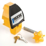 Reese Universal Pick Proof Key Adjustable Trailer Tow Hitch Coupler Tongue Lock Fits 1-7/8 In 2 In and 2-5/16 In. Ball Couplers