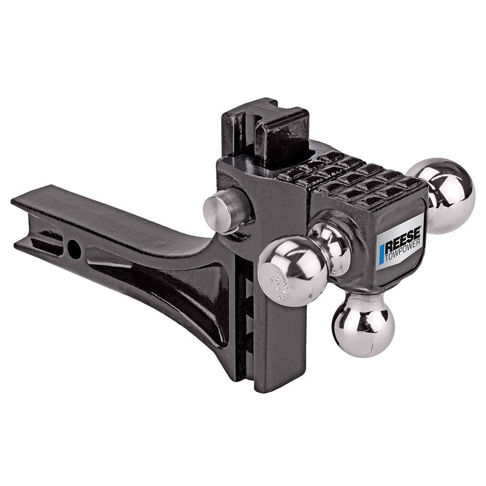 Adjustable Ball Mount Reese Rotating Triple Trailer Hitch