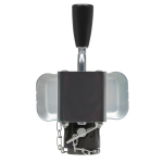 Reese 5K Pipe Mount Swivel Trailer Jack, Sidewind, Zinc and Black Powdercoat Finish