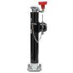 Reese 5K Topwind Pipe Mount Swivel Trailer Jack, Black Powdercoat, Zinc Finish