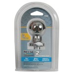 Reese Standard 2" 3,500 lbs Trailer Hitch Tow Ball 3/4" Shank Diameter x 2-3/8" Shank Length Chrome Packaged