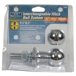 Reese Interchangeable Trailer Hitch Ball 3/4" Shank 1-7/8" and 2" Balls 5000 lbs. Tow