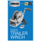 Fulton Trailer Winch 1500 lbs Capacity 20 ft Strap w/ Hook Clear Zinc