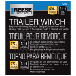 Reese Towpower Trailer Winch 600 lbs Capacity Clear Zinc