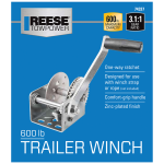 Reese Towpower Trailer Winch 600 lbs Capacity Clear Zinc