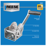 Reese Towpower Trailer Winch 600 lbs Capacity Clear Zinc