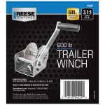 Reese Towpower Trailer Winch 600 lbs Capacity Clear Zinc