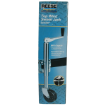 Reese 600 lbs Trailer Jack with 6 Inch Wheel, Zinc, for Marine and Boat Use