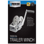 Fulton Trailer Winch 1100 lbs Capacity Clear Zinc