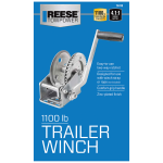 Fulton Trailer Winch 1100 lbs Capacity Clear Zinc