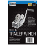 Fulton Trailer Winch 1100 lbs Capacity Clear Zinc