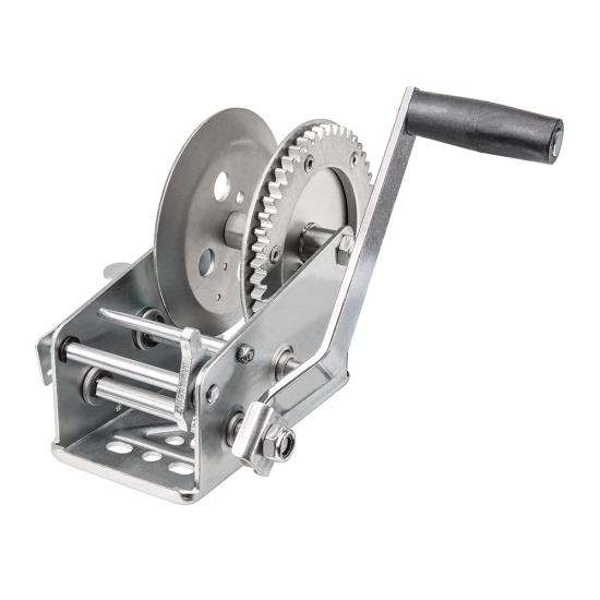 Fulton Trailer Winch Two-Speed 1800 lbs Capacity Clear Zinc