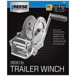 Fulton Trailer Winch Two-Speed 1800 lbs Capacity Clear Zinc