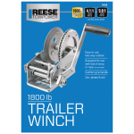 Fulton Trailer Winch Two-Speed 1800 lbs Capacity Clear Zinc