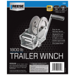 Fulton Trailer Winch Two-Speed 1800 lbs Capacity Clear Zinc