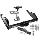 Trailer Tow Hitch For 88-91 Chevy GMC C/K Pickup Crew Cab ONLY w/ Wiring and 2" Ball