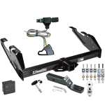 Trailer Tow Hitch For 88-91 Chevy GMC C/K Pickup Crew Cab ONLY Wiring 2" Ball and Lock