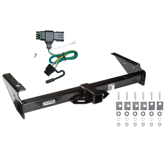 Trailer Tow Hitch For 92-00 Chevy GMC Yukon Suburban Tahoe Escalade w/ Wiring Harness Kit