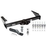 Trailer Tow Hitch For 92-00 Chevy GMC Yukon Suburban Tahoe Escalade Receiver w/ 1-7/8" and 2" Ball