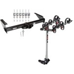 Trailer Tow Hitch For 92-00 Chevy GMC Suburban C/K Series Yukon Denali Escalade Blazer w/ 4 Bike Carrier Rack